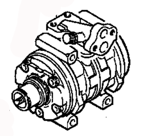 ﻿AC COMPRESSOR ASSY MB899776 MR168867 MITSUBISHI STRADA