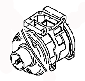 AC COMPRESSOR ASSY MB917806 MR148623 MITSUBISHI SPACE WAGON 05.1991-11.2000