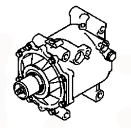 AC COMPRESSOR ASSY MN185237 MITSUBISHI AIRTREK/OUTLANDER 11.2001-12.2008