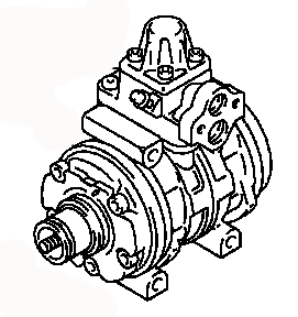 AC COMPRESSOR ASSY MR175655 MR175654 MITSUBISHI L300 09.1986-