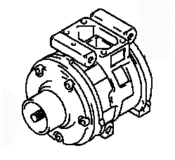 AC COMPRESSOR ASSY MR201716 MITSUBISHI ECLIPSE 01.1994-04.1999