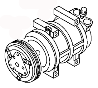 AC COMPRESSOR MR250810 MITSUBISHI L200 05.1998-04.2002