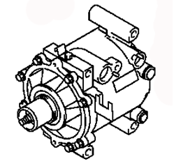 AC COMPRESSOR MR460058 MR460111 MR315815 MITSUBISHI GALANT 04.1997-03.2006