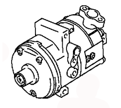 AC COMPRESSOR ASSY MR460349 MITSUBISHI PAJERO/MONTERO IO 