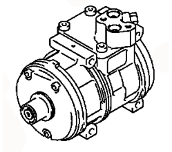 AC COMPRESSOR MR568039 MR460387 MR568042 MITSUBISHI SPACE 07.1998-01.2004