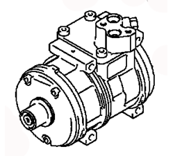 AC COMPRESSOR MR568042 MR460387 MITSUBISHI SPACE WAGON 07.1998-01.2004 