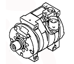 AC COMPRESSOR MR568289 MITSUBISHI PAJERO 02.2000-12.2006