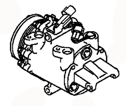 AC COMPRESSOR MR568860 MITSUBISHI COLT/COLT PLUS 06.2003- 