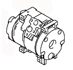 AC COMPRESSOR ASSY MR958815 MR500318 MR500319 MITSUBISHI GALANT 