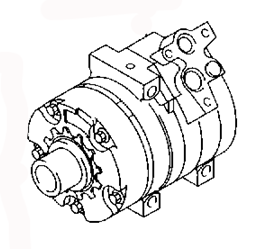 MAZDA CX-9 2007 AC COMPRESSOR ASSY TD15-61-450A 