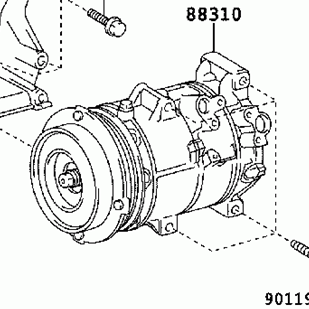 TOYOTA HIACE TRH213/223 2005-2013 Compressor Assy Cooler 88310-2F080