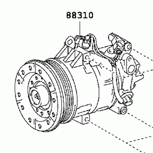TOYOTA YARIS NCP9-/NCP90/NCP92 2005-2013 Compressor Assy Cooler 88310-52494  88310-52493
