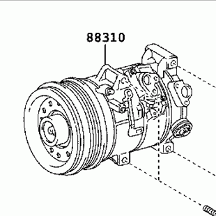 TOYOTA AURIS ZRE15- 2007-2010 A/C Compressor 88310-02370