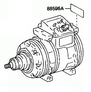 Toyota Supra  1988-1993 Compressor Air Conditioning 88320-14550