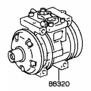 Toyota Hilux 2wd LN81/86/YN81/86 1988- A/C Compressor 88320-35310