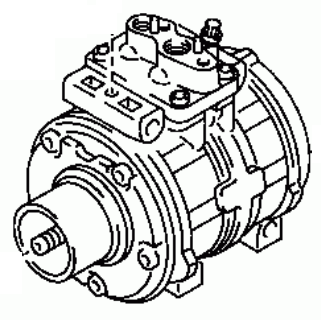 Toyota Crown YX80/YX80 1991-1995 Compressor Air Conditioning 88320-30440