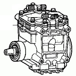 Toyota Crown RS110 1979-1983 Compressor Assy Cooler 88320-30300