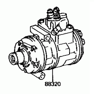 Toyota Crown JZS133 1991-1995 Compressor Assy Cooler 88320-30660  88320-30651