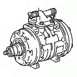 Toyota Cressida RX72 1988-1993 Compressor Assy Cooler 88320-22561