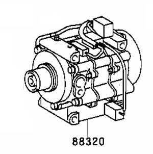 Toyota Corolla sed/cp/wg  1991-1997 Compressor Assy Cooler 88320-1A050  88320-1A060