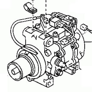 Toyota Corolla cp/hb  1987-1992 Compressor Air Conditioning 88320-12810  88320-12830