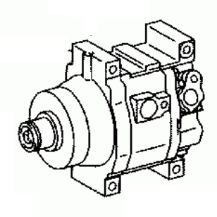 TOYOTA YARIS/ECHO SCP10/EL50 2002-2003 Compressor Air Conditioning 88320-52130