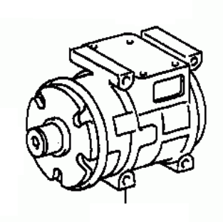 TOYOTA QUALIS LF50/RZF50 1999- Compressor Air Conditioning 88320-26H91  88320-38050