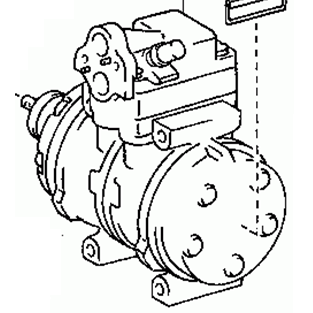 TOYOTA MR2 AW11 1984-1986 A/C Compressor 88320-17030