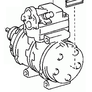 TOYOTA MR2 AW11 1988-1989 Compressor Assy Cooler 88320-17041