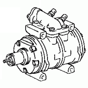 TOYOTA LAND CRUISER HJ6- 1984-1987 Compressor Assy Cooler 88320-60181  88320-60180