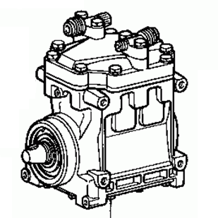TOYOTA CORONA RT132 1979-1980 Compressor Assy Cooler 88320-14200