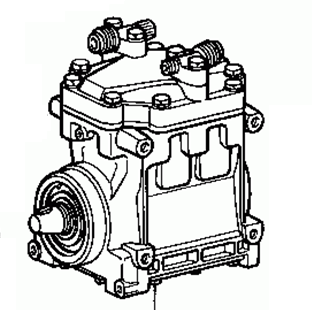TOYOTA CELICA RA40 1978-1979 A/C Compressor 88320-14160