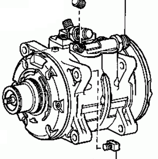 TOYOTA CELICA RA40 1978-1979 Compressor Assy Cooler 88320-14190