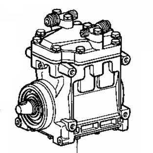 TOYOTA CELICA RA40 1979-1981 Compressor Air Conditioning 88320-14220