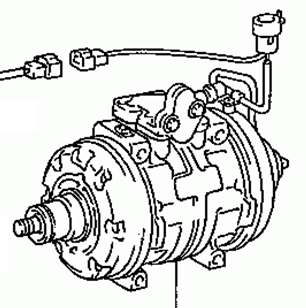 TOYOTA CELICA AT160 1987-1989 A/C Compressor 88320-20430