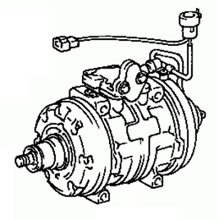TOYOTA CAMRY CV11 1985-1986 A/C Compressor 88320-32040