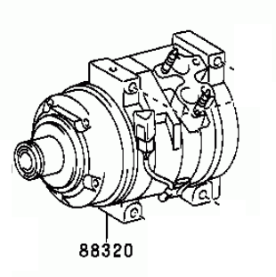TOYOTA CAMRY ACV36 2004- A/C Compressor 88320-YC040