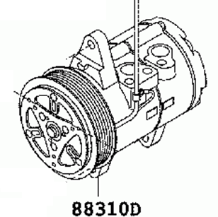 TOYOTA AVANZA F60- 2006- Compressor Air Conditioning 88320-BZ060