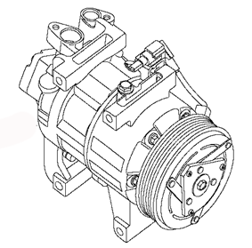 AC COMPRESSOR ASSY 92600-3TA0D NISSAN ALTIMA