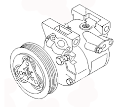 AC COMPRESSOR 92600-77J02 92600-77J01 92600-77J00 NISSAN PRIMERA