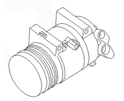 AC COMPRESSOR ASSY 92600-EA20A 92600-EA200 92600-ZP80A NISSAN PATHFINDER